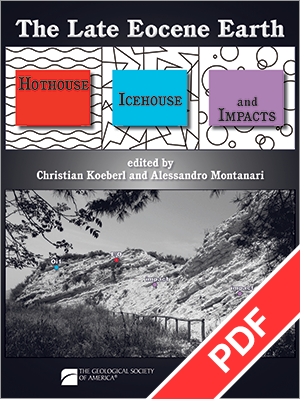 The Late Eocene Earth-Hothouse, Icehouse, and Impacts