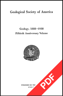 Geology, 1888-1938