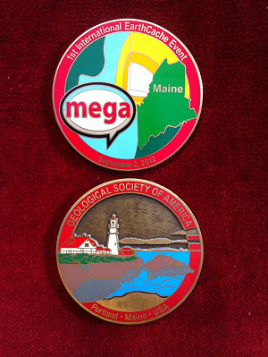 1st International EarthCache Event Geocoin - Red