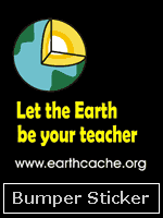 EarthCache Bumper Sticker - Black