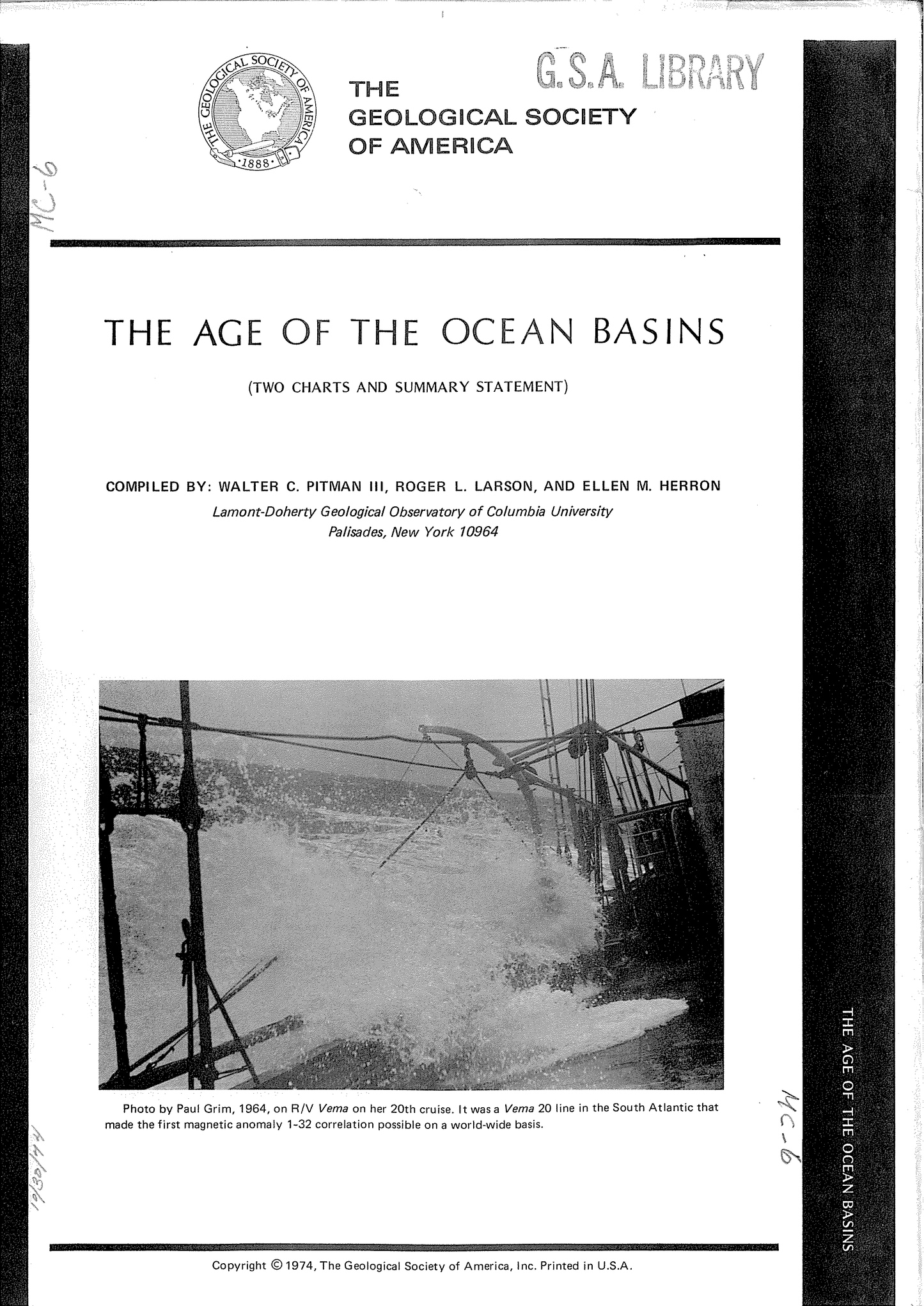 The Age of the Ocean Basins