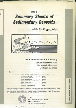 Summary Sheets of Sedimentary Deposits with Bibliographies