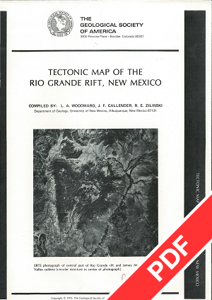 Tectonic Map of the Rio Grande Rift, New Mexico – GSA Online Store