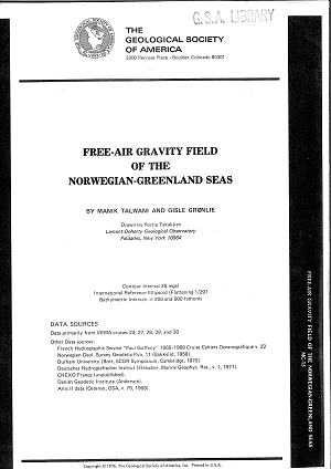 Free-Air Gravity Field of the Norwegian-Greenland Seas