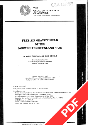 Free-Air Gravity Field of the Norwegian-Greenland Seas