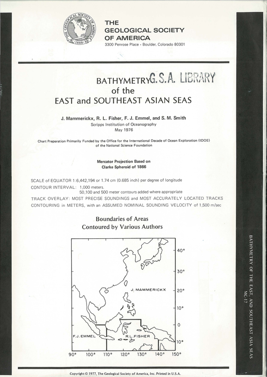 Bathymetry of the East and Southeast Asian Seas