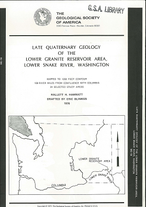 Map of the Lower Snake River, Washington