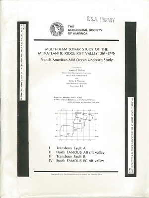 Multi-beam sonar study of the Mid-Atlantic Ridge