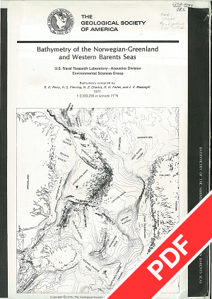 Bathymetry of Norwegian-Greenland and Western Barents Seas