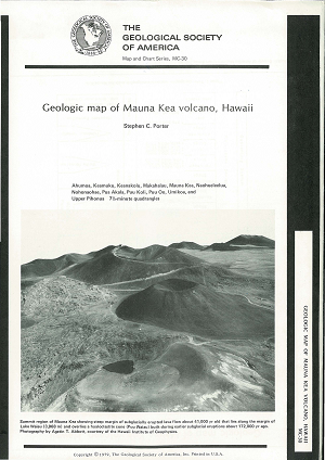 Geologic map of Mauna Kea volcano, Hawaii