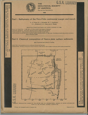 Map of Peru-Chile continental margin, Nazca plate sediments