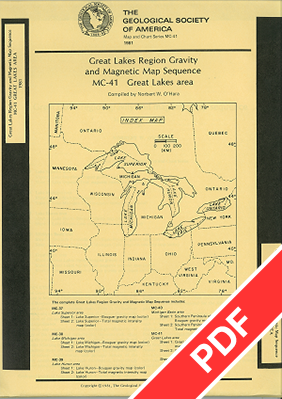 Great Lakes Region - Bouguer Gravity Map and Magnetic Map