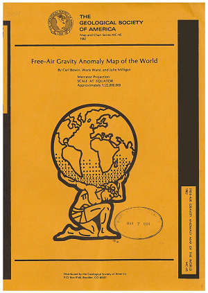 Free-Air Gravity Anomaly Map of the World