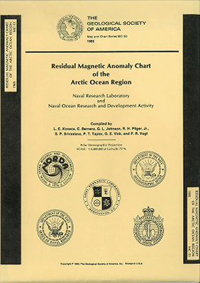 Residual Magnetic Anomaly Chart of the Arctic Ocean Region