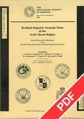 Residual Magnetic Anomaly Chart of the Arctic Ocean Region