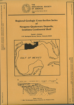 Geologic Cross-Section of Louisiana Continental Shelf