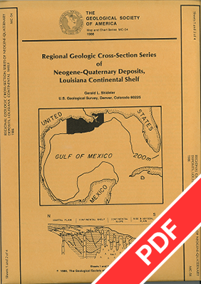 Geologic Cross-Section of Louisiana Continental Shelf