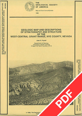 Geologic Map of West-Central Grant Range, Nye County, Nevada