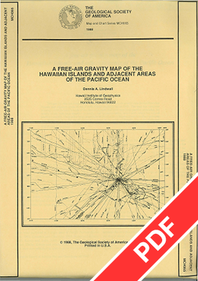 Gravity Map of the Hawaiian Islands and Adjacent Areas