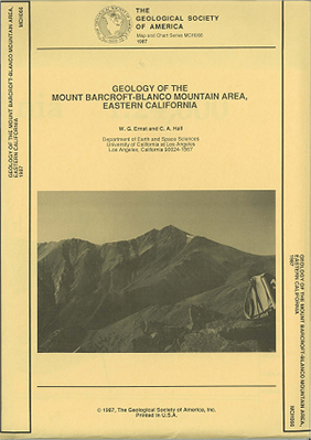 Geology of the Mount Barcroft-Blanco Mountain Area, CA