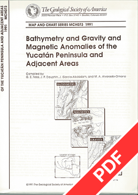 Bathymetry and Gravity and Magnetic Anomalies of the Yucatan