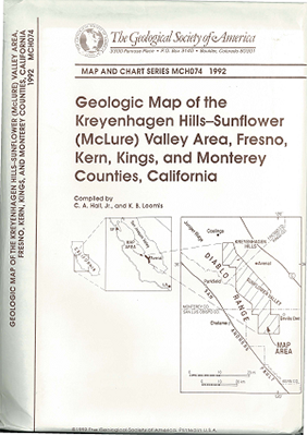 Map of the Fresno, Kern, Kings, and Monterey Counties