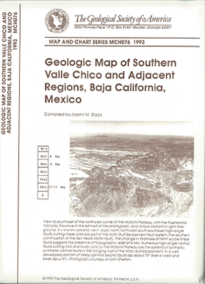 Geologic Map of Southern Valle Chico and Adjacent Regions