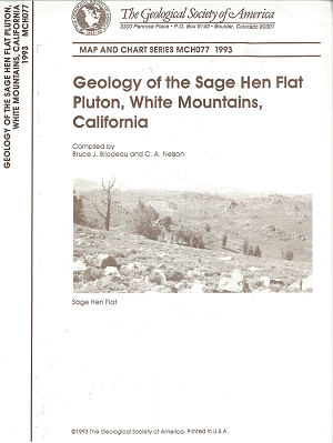 Geology of the Sage Hen Flat Pluton, White Mountains CA