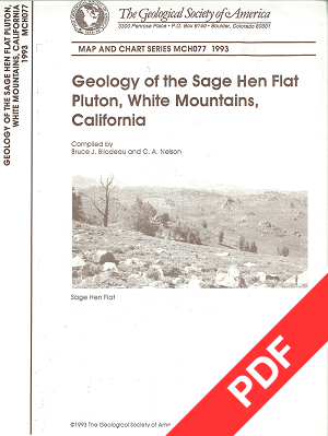 Geology of the Sage Hen Flat Pluton, White Mountains CA