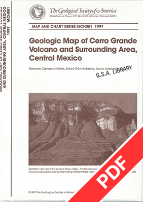 Geologic Map of Cerro Grande Volcano, central Mexico