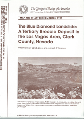 Map of the Blue Diamond Landslide