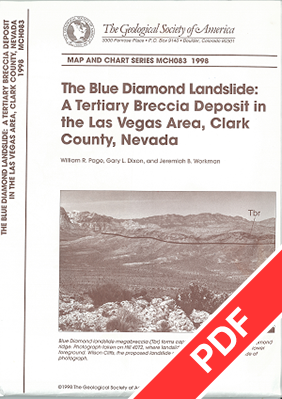 Map of the Blue Diamond Landslide