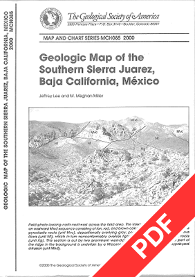 Geological Map of Southern Sierra Juarez, Baja, California