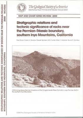 Map of Permian-Triassic Boundary, Southern Inyo Mountains