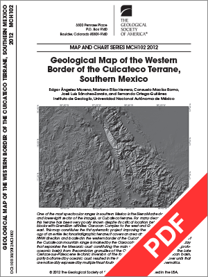 Geological Map of the Western Border of the Cuicateco...