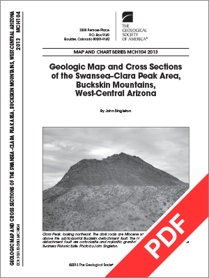 Map and Cross Sections, Swansea-Clara Peak Area