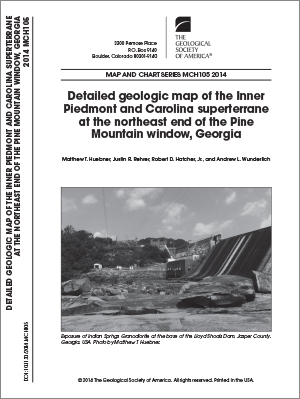 Geologic map of the Inner Piedmont and Carolina superterrane