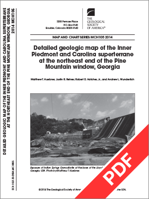 Geologic map of the Inner Piedmont and Carolina superterrane