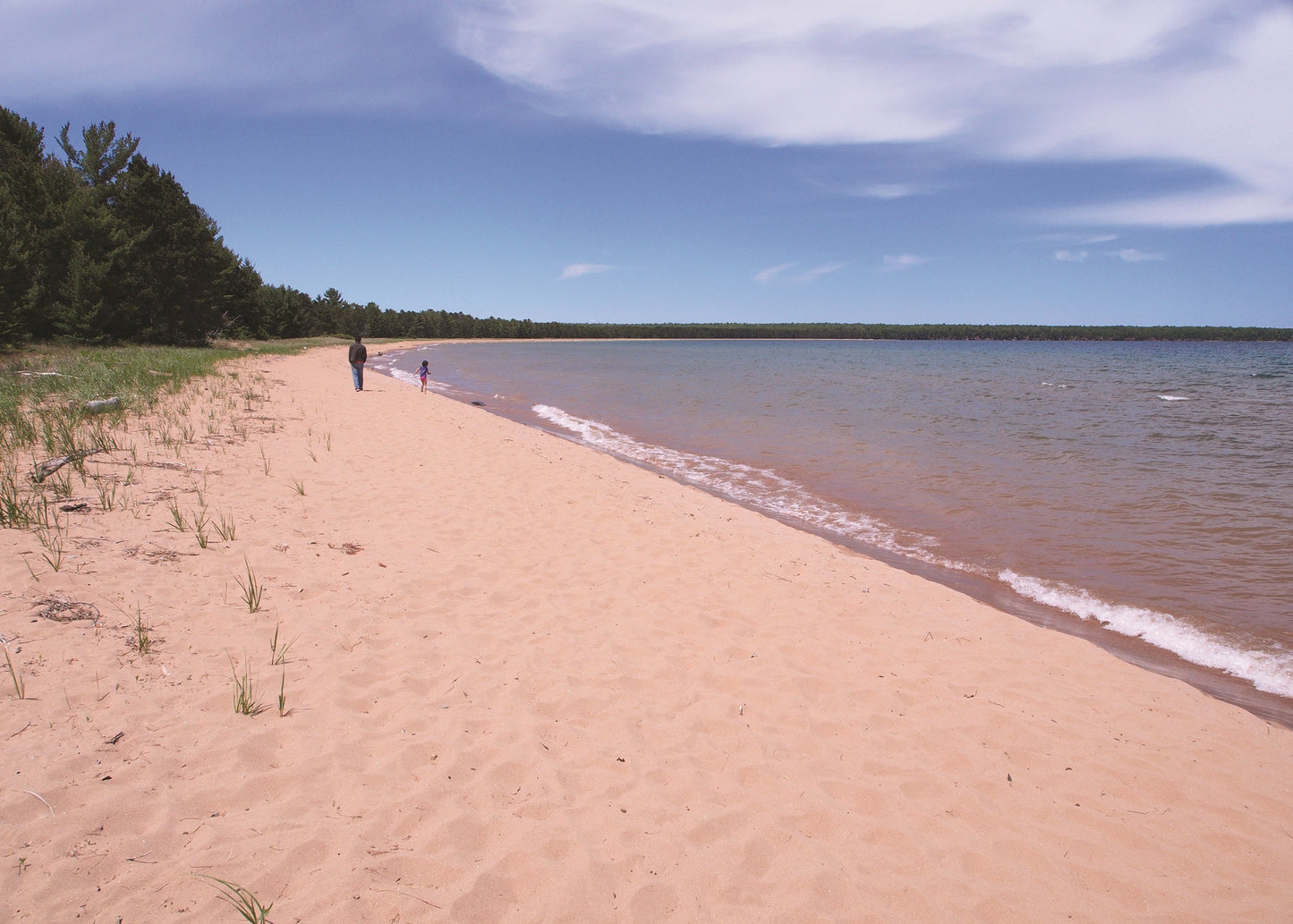 Lake Superior beach at Big Bay State Park on Madeline Island.
