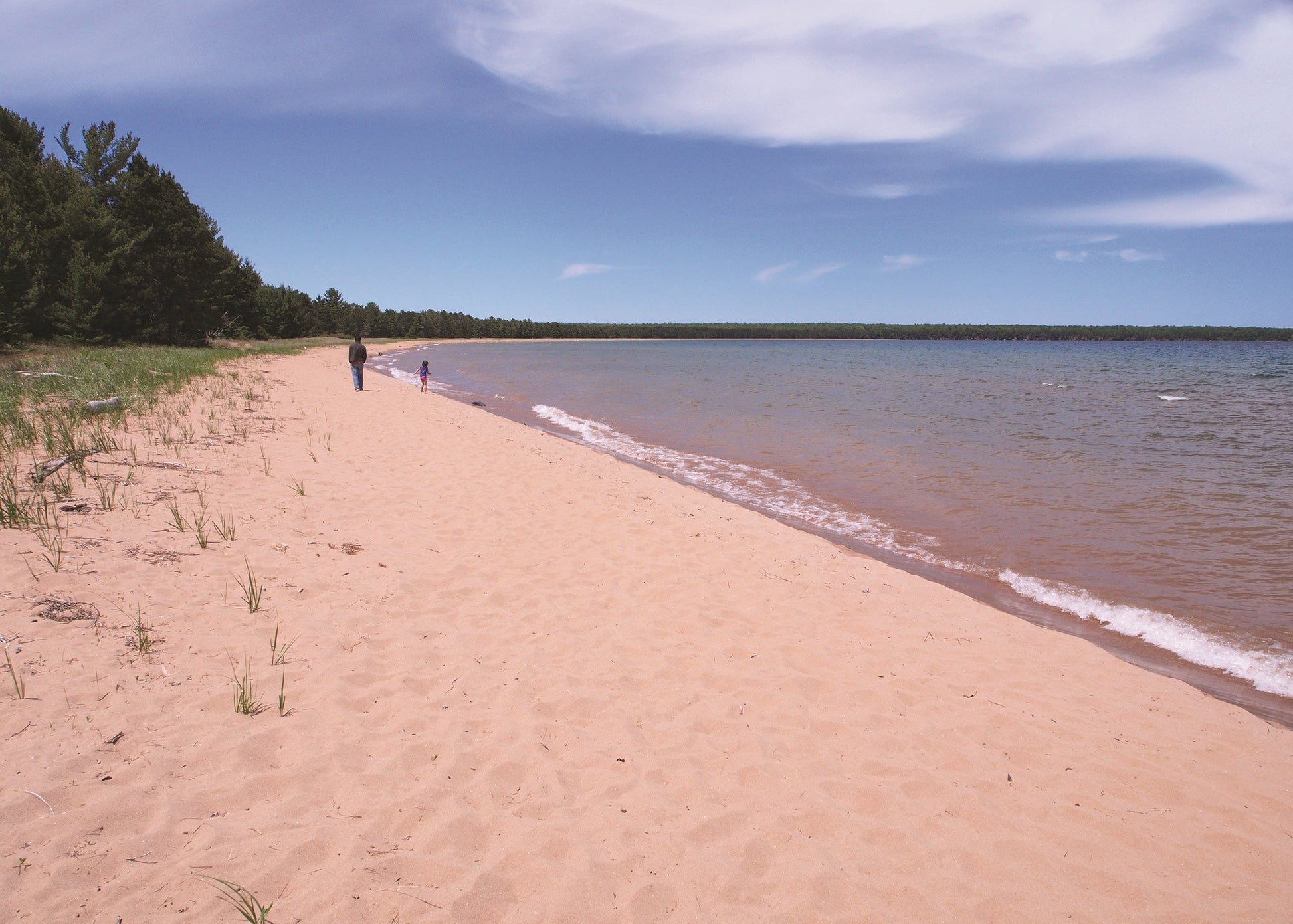 Lake Superior beach at Big Bay State Park on Madeline Island.