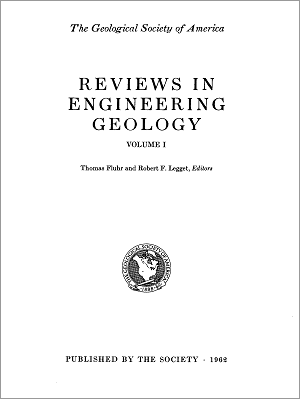 Reviews in Engineering Geology I