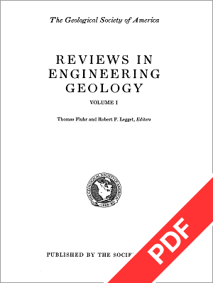 Reviews in Engineering Geology I – GSA Online Store