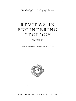 Reviews in Engineering Geology II