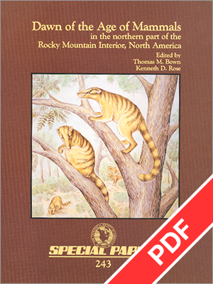 Dawn of the Age of Mammals Northern Rocky Mountain Interior – GSA ...