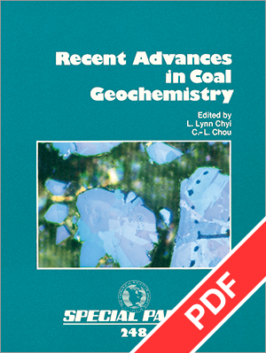 Recent Advances in Coal Geochemistry