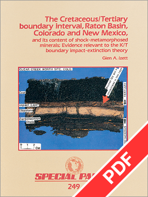 The Cretaceous/Tertiary Boundary Interval, Raton Basin