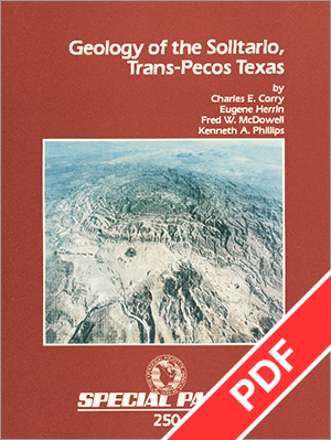 Geology of the Solitario, Trans-Pecos Texas