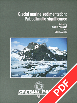 Glacial Marine Sedimentation; Paleoclimatic Significance