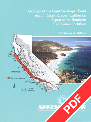 Geology of the Point Sur-Lopez Point Region, Coast Ranges