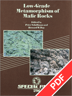 Low-Grade Metamorphism of Mafic Rocks